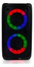 Caixa De Som Bluetooth 20w Portátil Com Led Rgb Preto Preto