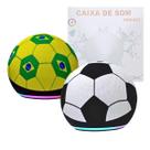 Caixa De Som Bluetooth 5W Formato Bola de Futebol TWS T&Z Cor:Preto e Branco