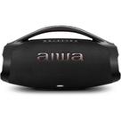 Caixa de som bluetooth aiwa 200w bbs-01b ip66 boombox preto