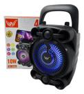 Caixa de Som Bluetooth Altomex 10W LED RGB Portátil Preto Caixa de Som Bluetooth Altomex 10W LED RGB Portátil Preto