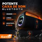 Caixa de Som Bluetooth Eletro 50W Boombox Para Casa Festa