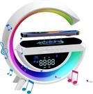 Caixa De Som Bluetooth G Speaker Relógio Carreg Indução Rgb
