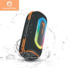 Caixa de Som Bluetooth Hamaston AM38 20W Multicolorida com Luzes LED, Bateria 1800mAh e IPX6