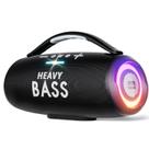 Caixa de Som Bluetooth HEAVY BASS 80W à Prova dÁgua com 20h de Reprodução Caixa de Som Bluetooth HEAVY BASS 80W à Prova dÁgua com 20h de Reprodução