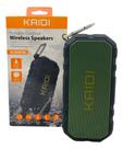 Caixa De Som Bluetooth Kaidi Kd806 Prova D'água Verde Musgo