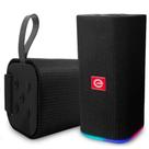 Caixa de Som Bluetooth Multimídia Portátil com Led Colorido Exbom CS-M33BTL Preta