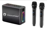Caixa De Som Bluetooth Portátil 2X60w 2 Microfone