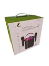 Caixa De Som Bluetooth Portátil Com 2 Microfones Karaokê