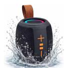 Caixa de Som Bluetooth Portátil Grave Reforçado com LED 50W USB Resiste a Agua