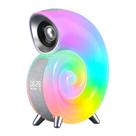 Caixa De Som Bluetooth Relógio Luminária Led Caracol