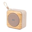 Caixa de Som Bluetooth Roots da House of Marley, Portátil e Sem Fio, Resistente à Água IP67, 10 Horas de Reprodução, Carregamento Rápido, Modo Festa, Abridor de Garrafas, Ecológica com Detalhes em Bambu (Creme) - Presente Ideal