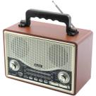 Caixa De Som Bluetooth USB SD Rádio FM Bege EL1706BT