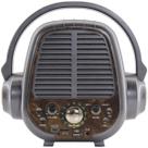 Caixa De Som Bluetooth USB SD Rádio FM Marrom CNN100BT