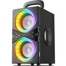 Caixa de Som Bluetooth YIER 80W TWS com Luzes RGB Portátil