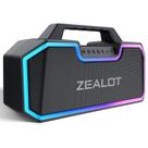 Caixa de Som Bluetooth ZEALOT S57 80W com Luzes RGB Sem Fio