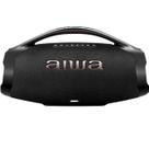 Caixa de Som Boombox Aiwa Power Plus IP66 Resistente a Poeira e Água 200w 30 Hs Bateria Bivolt 110-220V Preto