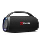 Caixa de Som Boombox Mondial Xsound- BX-100-BL - 100W-Bluetooth-Luzes Mic USB APP Bateria 14H SdCard