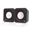 Caixa De Som C3Tech Stereo 2.0 3.5Mm Usb Preto Sp301Bk