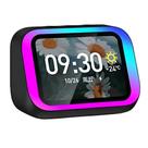 Caixa de Som Despertador inteligente Tela Touch LCD 4" Comando de voz Preto