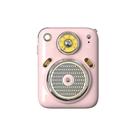 Caixa de som Divoom 5.0 Bluetooth 4,5W Beetles-FM rosa pink
