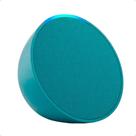 Caixa de Som Echo Pop Smart Speaker Alexa Bluetooth Azul Amazon Autofalante Inteligente