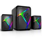 Caixa de Som Gamer 2.1 Xtrike-ME SK-610 para PC Notebook RGB