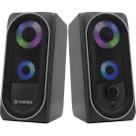 Caixa de Som Gamer Multimídia Fortrek Black Hawk RGB Preta Caixa de Som Gamer Multimídia Fortrek Black Hawk RGB Preta