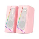 Caixa de Som Gamer Redragon Anvil GS520P RGB 10W Rosa