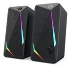 Caixa De Som Gamer Redragon Gs510 Waltz Rgb Preto