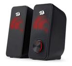 Caixa De Som Gamer Redragon Stentor Stereo 2.0 Gs500 6w Led Preto