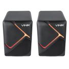 Caixa de Som Gamer Vinik Constelation 6W 2.0 LED Rainbow - VSPKG6WCTL