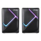 Caixa de som gamer vinik constelation 6w 2.0 led rainbow - vspkg6wctl