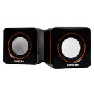 Caixa De Som Hayom KM2501 USB P2 Plug And Play Compacto Preto - KM2501