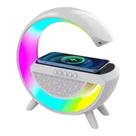Caixa de Som HIFI com Bluetooth 5.0 Luminária Smart Station 3 em 1 com Projetor RGB e Despertador