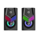 Caixa de Som HP DHE-6000 RGB USB Alto-Falante Estéreo Preto Caixa de Som HP DHE-6000 RGB USB Alto-Falante Estéreo Preto
