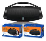 Caixa De Som Inova Tws Portátil Bluetooth 5.3 Alto-falante Estéreo Alta Para Festas Praia Camping