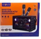 Caixa de som karaokê bluetooh dois microfones rad-12301
