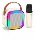 Caixa De Som Karaokê Portátil Rgb, Microfone/efeito De Voz