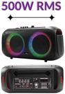 Caixa de Som Maketech BTS-500 Bluetooth 500W LIGHT BOX