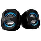 Caixa de Som Maxprint Sound Mix, USB, 5V, Preto e Azul - 6013303