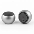 Caixa de Som Mini Bolinha Bluetooth 3W com Som Nítido e Bateria Recarregável - Prata