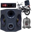 Caixa De Som Moto Volante Propaganda Politico Radio Bt Usb
