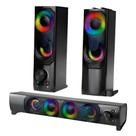 Caixa de Som Multimídia Knup KP-6040 12W RMS 2.0 USB P2 LED RGB Preto Caixa de Som Multimídia Knup KP-6040 12W RMS 2.0 USB P2 LED RGB Preto