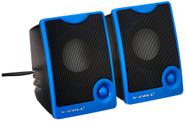 Caixa De Som P2 Usb Com Controle Volume Azul Xccm10