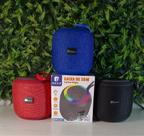 Caixa de som portátil bluetooth 5.1 rgb onex som-0301