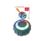 Caixa de Som Portátil Bluetooth C/ Luz Led Micro SD Recarregável A Prova D'Água