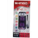 Caixa De Som Portatil Bluetooth Led C/ Microfone Qs-83