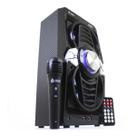 Caixa De Som Portátil Bluetooth Mp3 Usb Fm Karaokê Preta
