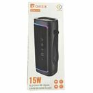 Caixa de som portátil bluetooth rgb 15w onex som-0134