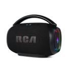Caixa de Som Portátil Boombox RCA Bluetooth 90W IPX5 Luzes LED RGB Potente FR213 Mini